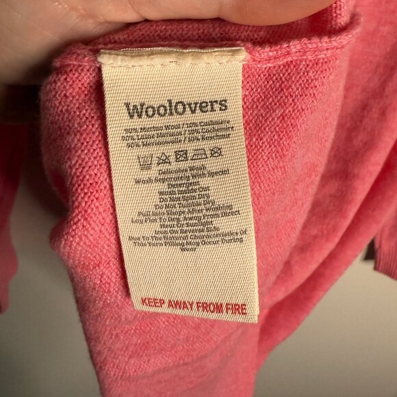 WoodLovers Women's Medium‎ Pink Cowl Neck Long Sleeve Knit Sweater Soft Pullover - Picture 6 of 7